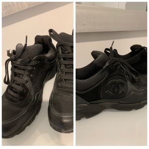 Women’s Chanel Black Sneakers